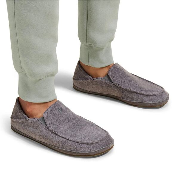 OluKai Moloa Kohana Perforated Gray Leather “Drop-in Heel” Loafers Men’s 8.5 Olukai Moloa Kohana Casual Slip On Shoes | Mercari main image 3